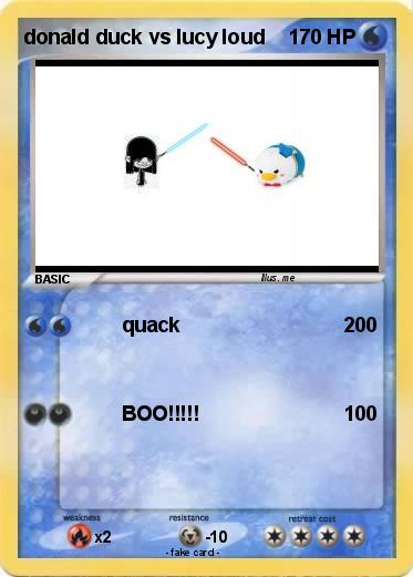 Pokemon donald duck vs lucy loud