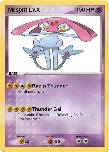 Pokemon Mesprit Lv.X
