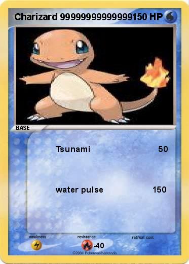 Pokemon Charizard 99999999999999