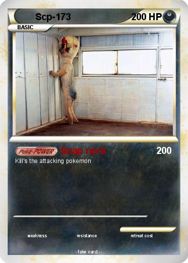 Pokémon Scp 173 92 92 - Snap neck - My Pokemon Card.
