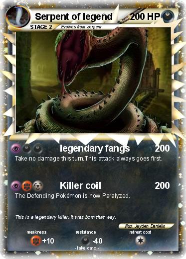 Pokemon Serpent of legend Pokemon Serpent of legend