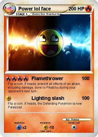 Pokemon Power lol face