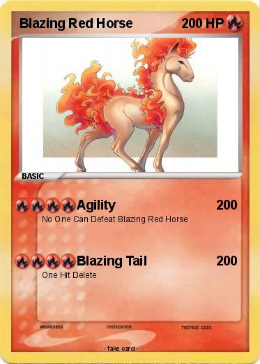 Pokemon Blazing Red Horse