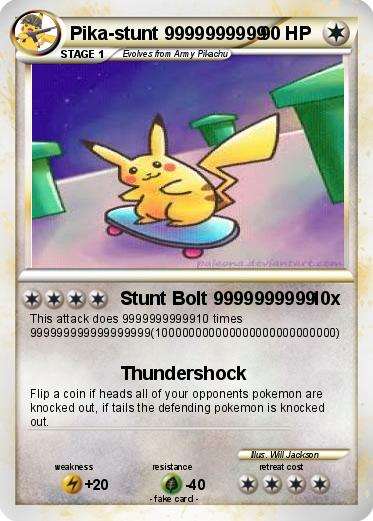 Pokemon Pika-stunt 9999999999