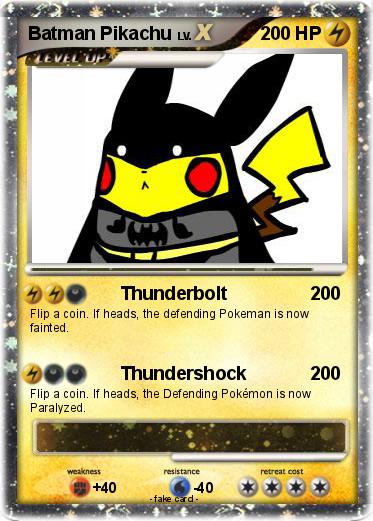 Pokemon Batman Pikachu