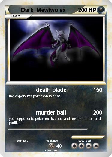 Pokemon Dark  Mewtwo ex