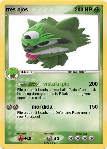 Pokemon tres ojos