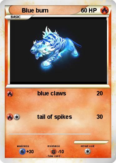 Pokemon Blue burn