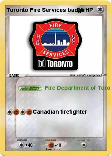 Pokemon Toronto Fire Services badge