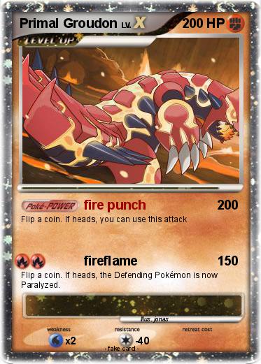 Pokemon Primal Groudon