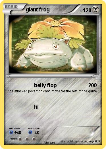 Pokemon giant frog