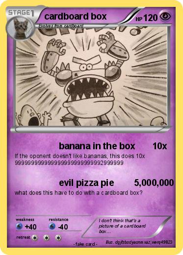 Pokemon cardboard box