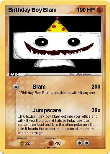 Pokemon Birthday Boy Blam