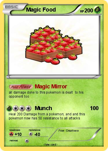 Pokemon Magic Food