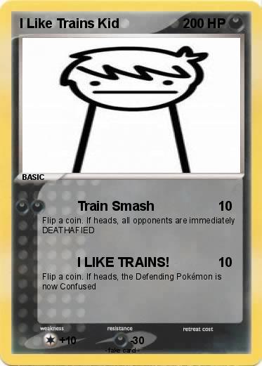 Pokemon I Like Trains Kid