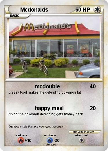 Pokemon Mcdonalds