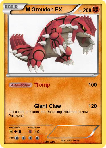 Pokemon M Groudon EX