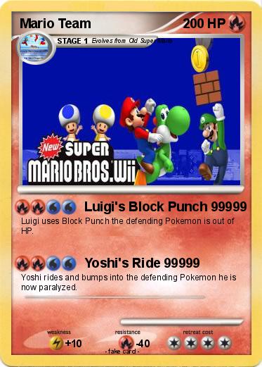 Pokemon Mario Team