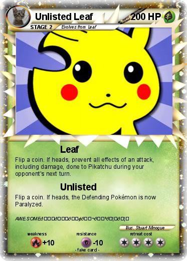 Pokemon Unlisted Leaf