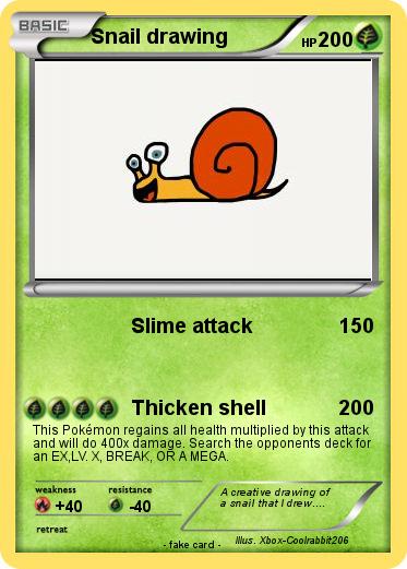 Pokemon Snail drawing