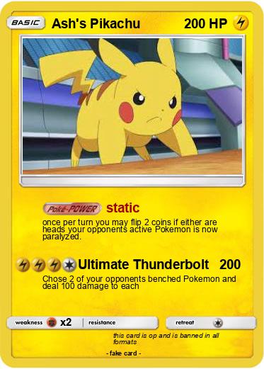 Pokemon Ash's Pikachu