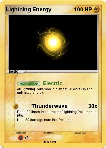 Pokemon Lightning Energy
