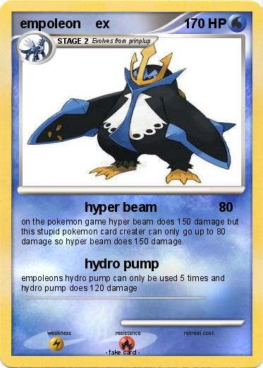 Pokemon empoleon    ex