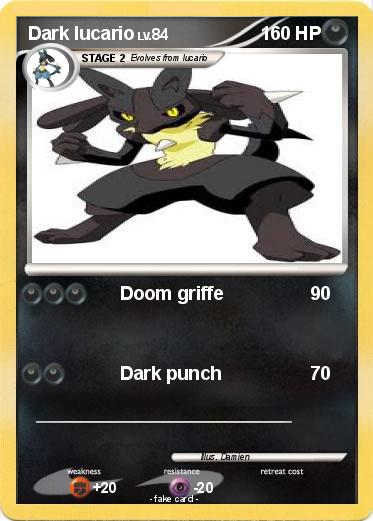 Pokemon Dark lucario