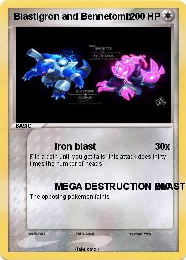 Pokemon Blastigron and Bennetomb