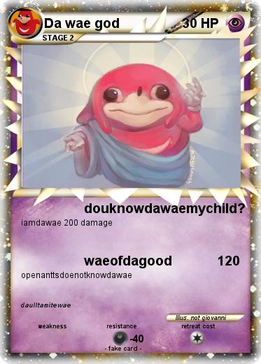 Pokemon Da wae god