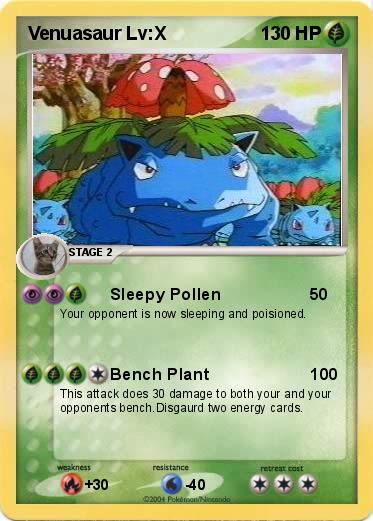 Pokemon Venuasaur Lv:X