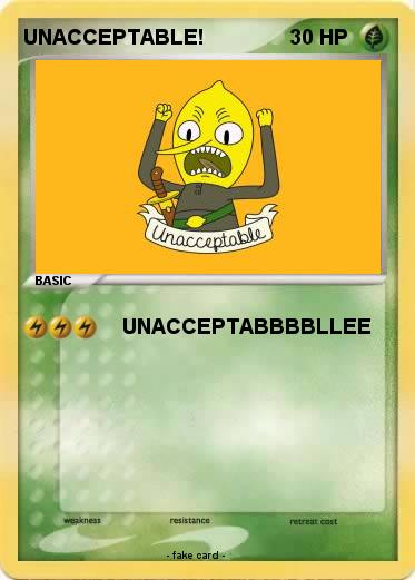 Pokemon UNACCEPTABLE!