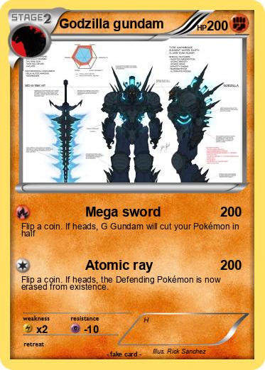 Pokemon Godzilla gundam