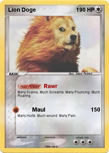 Pokemon Lion Doge