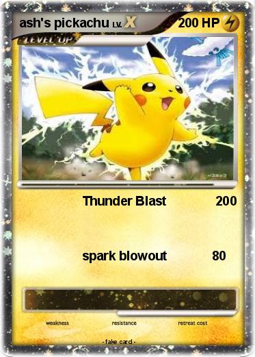 Pokemon ash's pickachu