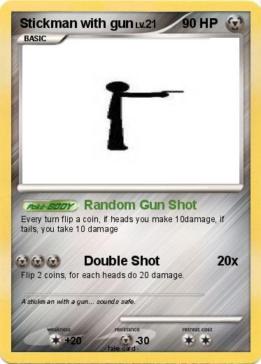Pokemon Stickman with gun