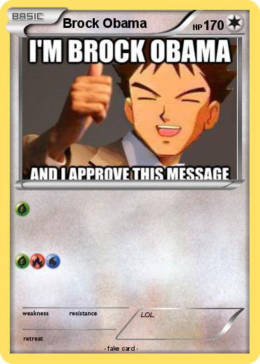 Pokemon Brock Obama