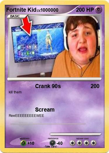 Pokemon Fortnite Kid