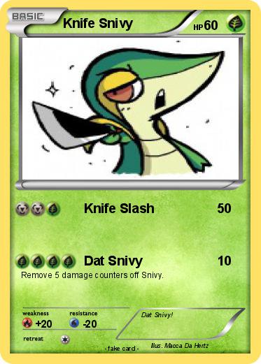 Pokemon Knife Snivy