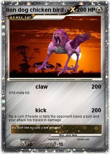 Pokemon lion dog chicken bird