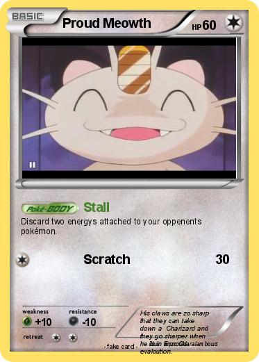 Pokemon Proud Meowth