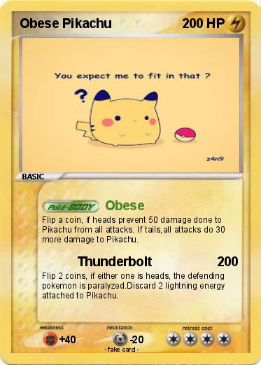 Pokemon Obese Pikachu