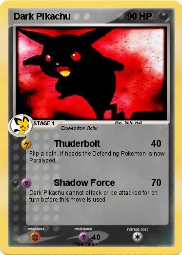 Pokemon Dark Pikachu