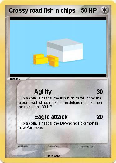 Pokemon Crossy road fish n chips