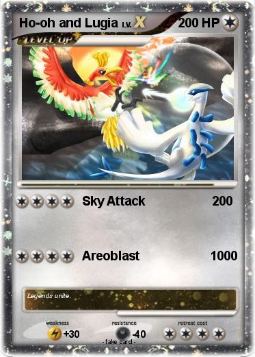 Pokemon Ho-oh and Lugia