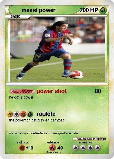Pokemon messi power