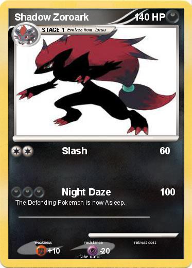 Pokemon Shadow Zoroark