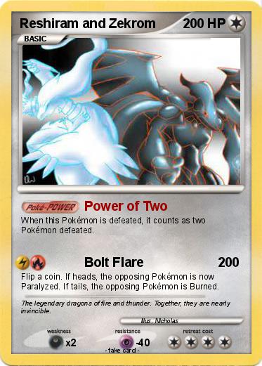 Pokemon Reshiram and Zekrom