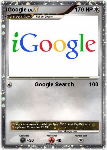 Pokemon iGoogle