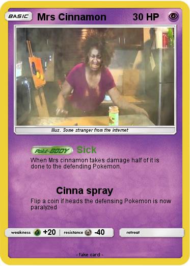 Pokemon Mrs Cinnamon